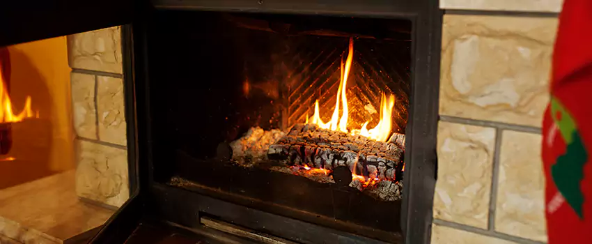 Commercial Prefabricated Fireplace Replacement in Saint-Augustin, Quebec