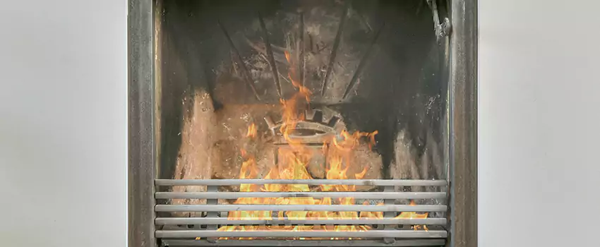 Travis Industries Linear Gas Fireplace Installation in Saint-Augustin, Quebec