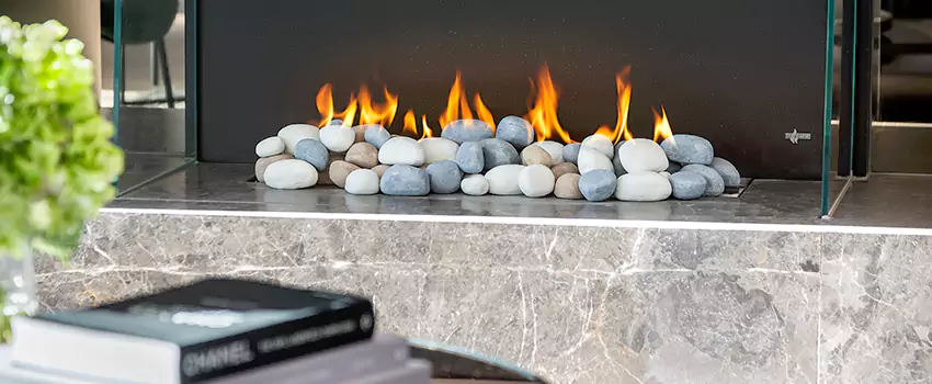 Double-Height Fireplace Design Refurbishment in Mirabel, Quebec