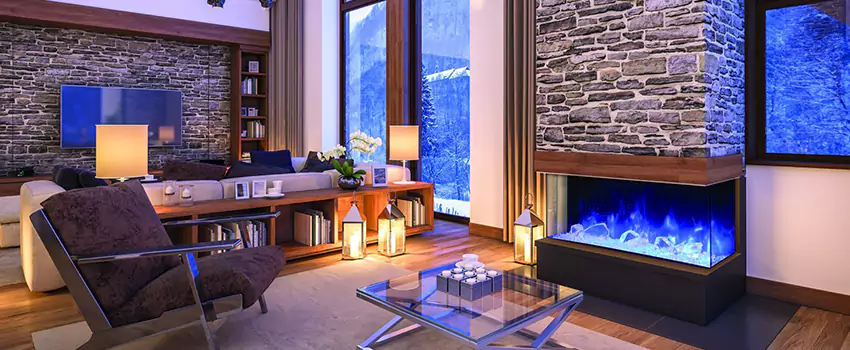 Dynamic Flame Color Fireplace Installation in Mirabel, QC